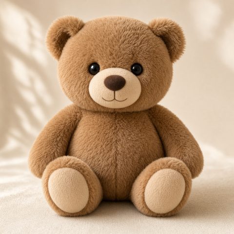 عروسک خرس قهوه‌ای
